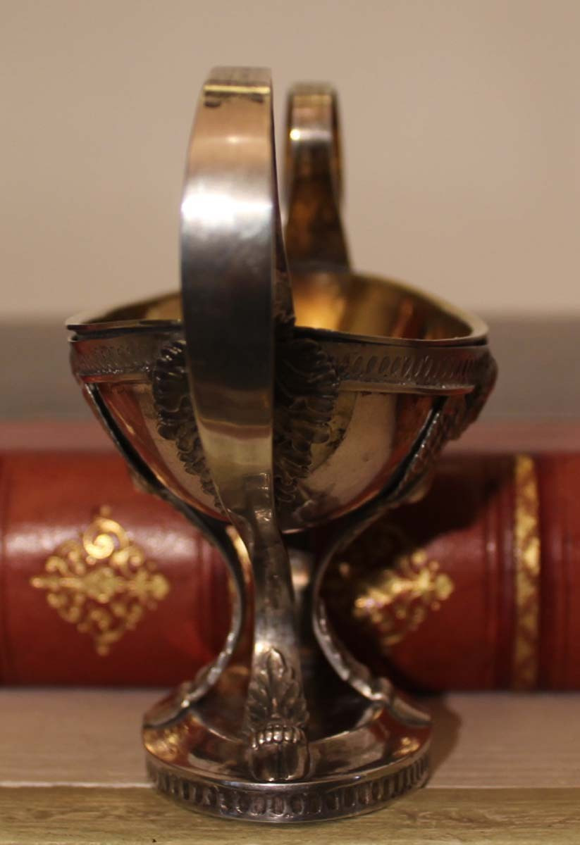 SALIERES (paire) en argent et vermeil-photo-6