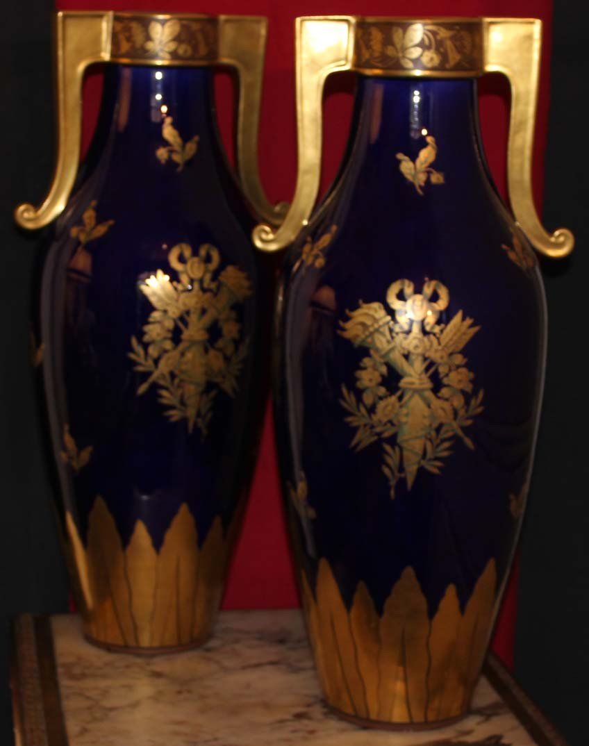 Paire De Vases (manufacture De Tours)-photo-2