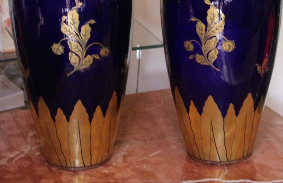 Paire De Vases (manufacture De Tours)-photo-3