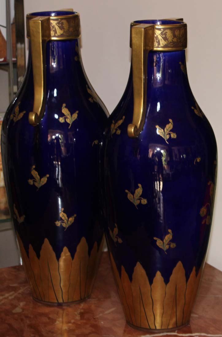 Paire De Vases (manufacture De Tours)-photo-6