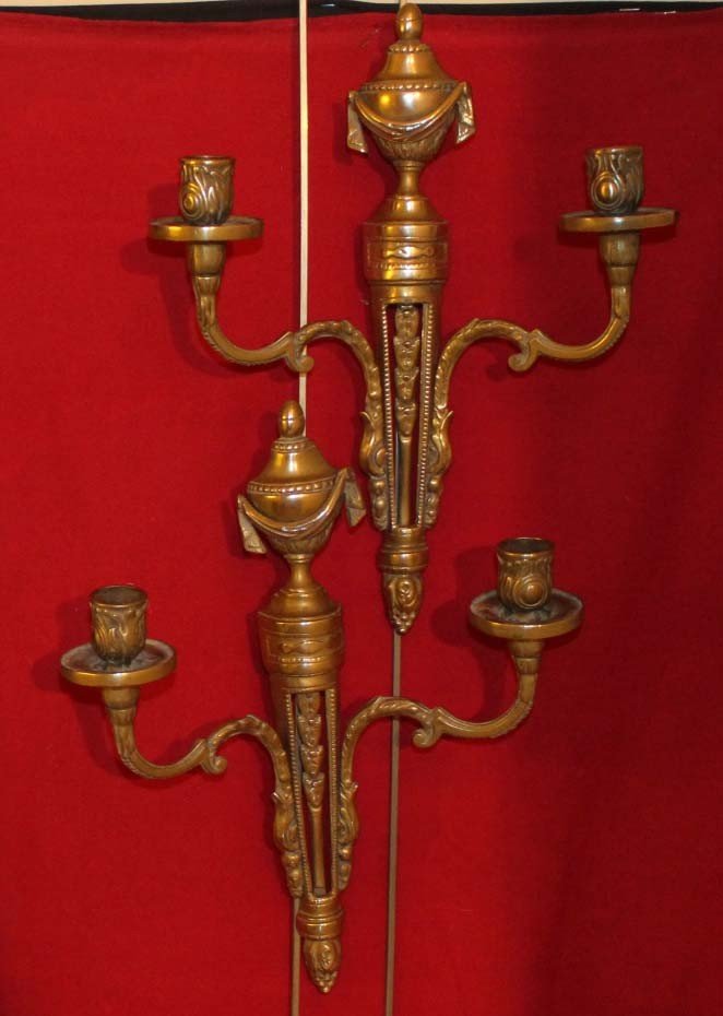 19th Louis XVI Style Wall Sconces-photo-2