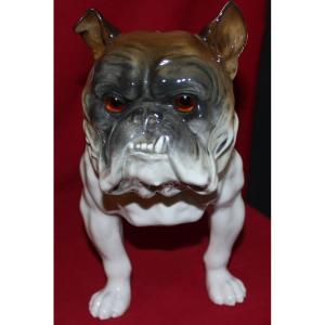 Chien Veilleuse Capodimonte 1900