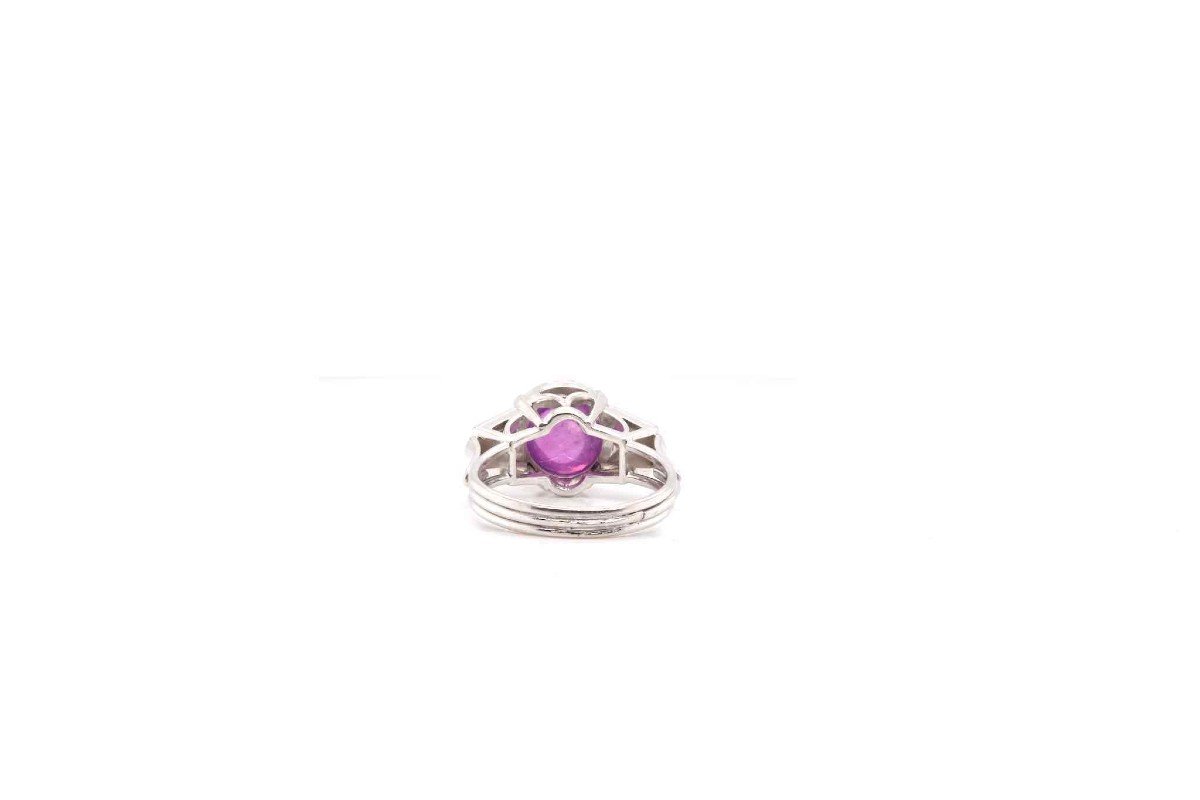 Vintage Star Ceylon Pink Sapphire Ring-photo-4