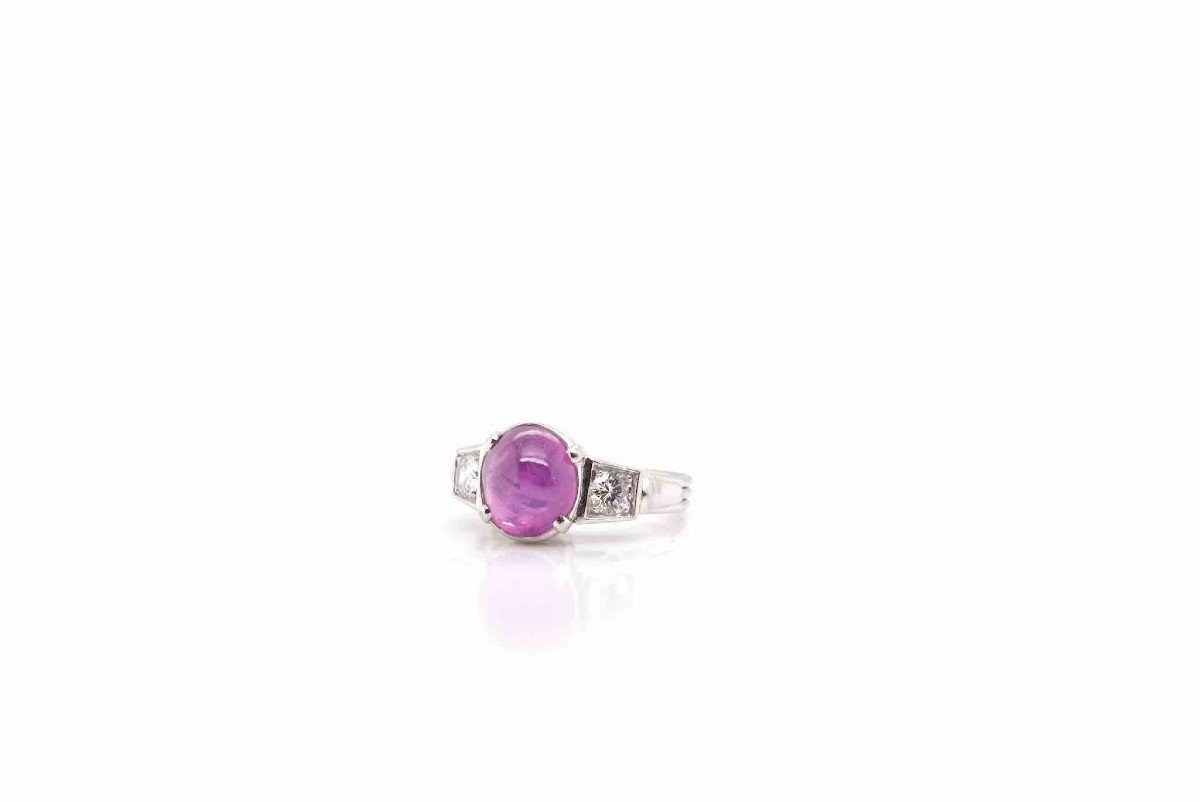 Vintage Star Ceylon Pink Sapphire Ring-photo-2