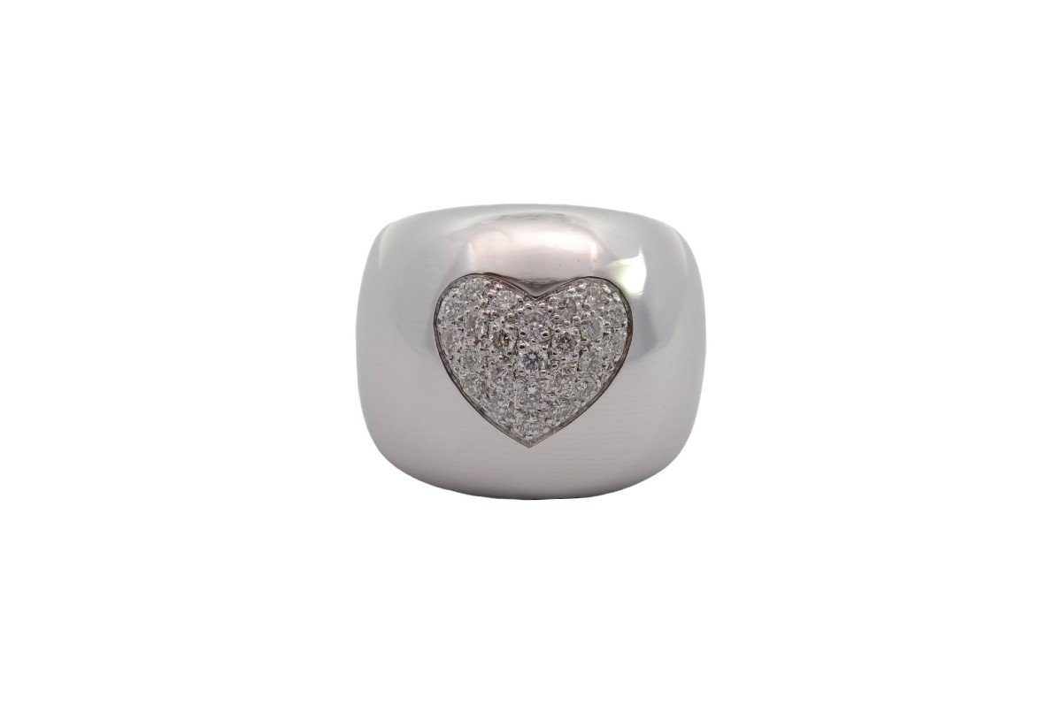 Bague Poiray Heart Sertie De Diamants