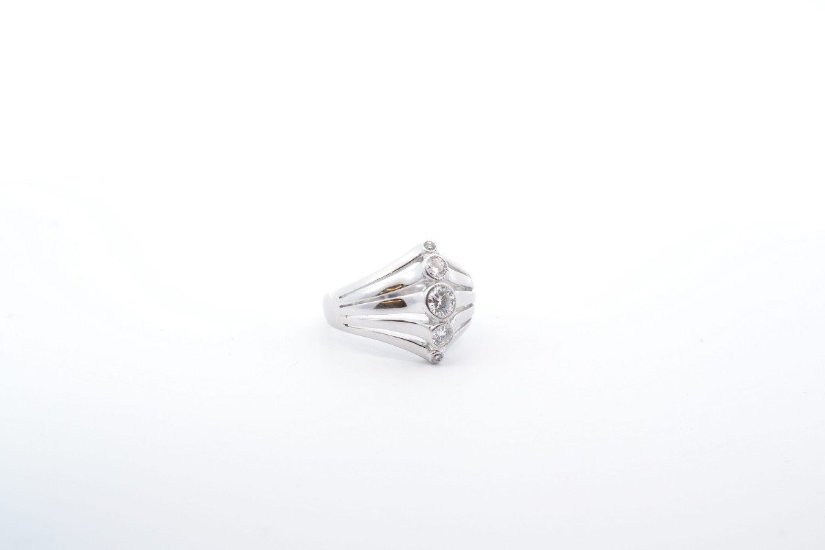 Bague Diamants En Or Blanc-photo-3