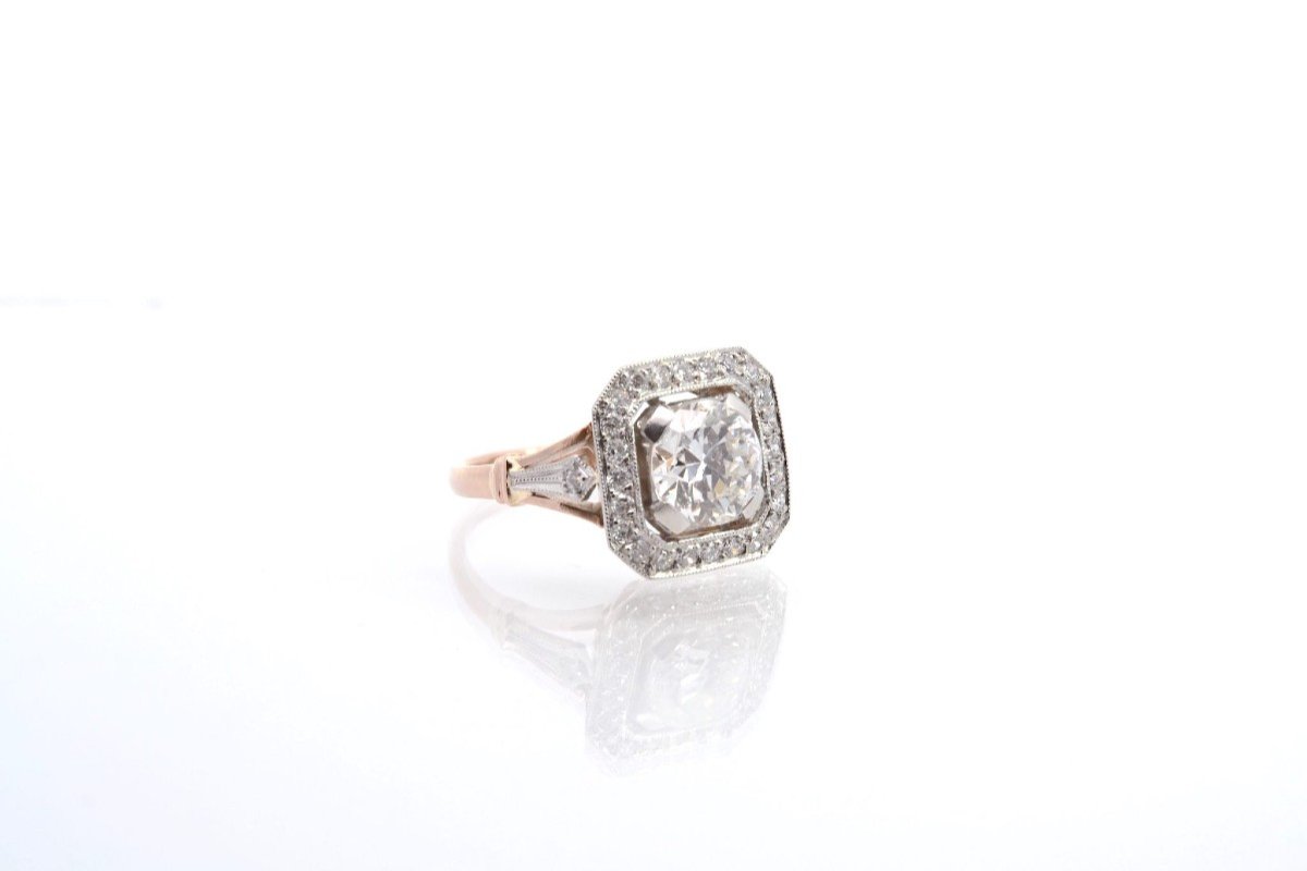 Art Deco Style Diamond Ring-photo-3