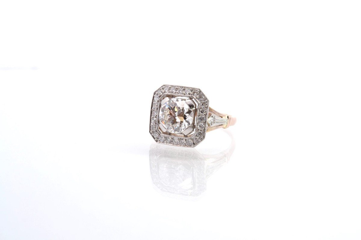 Art Deco Style Diamond Ring-photo-4
