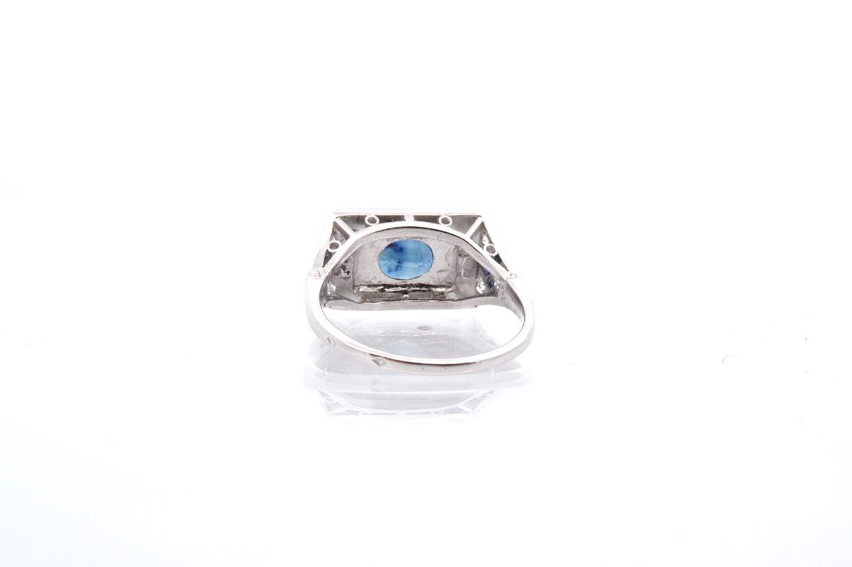 Second-hand Sapphire And Diamond Ring-photo-1