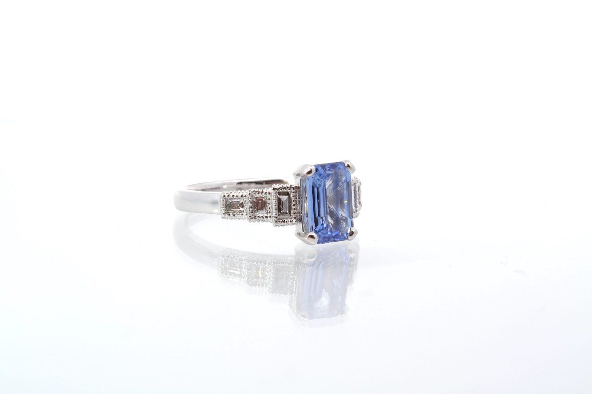 Vintage Sapphire And Diamond Ring-photo-3
