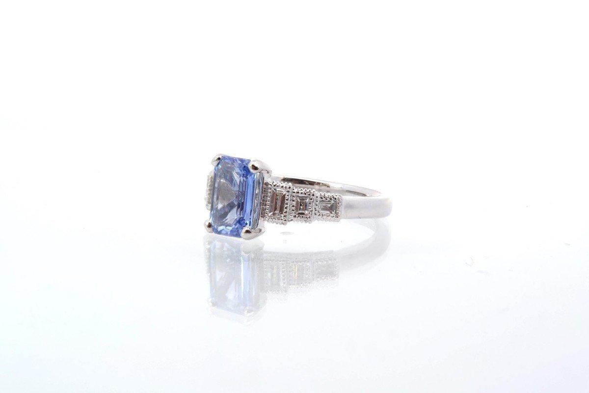 Vintage Sapphire And Diamond Ring-photo-4