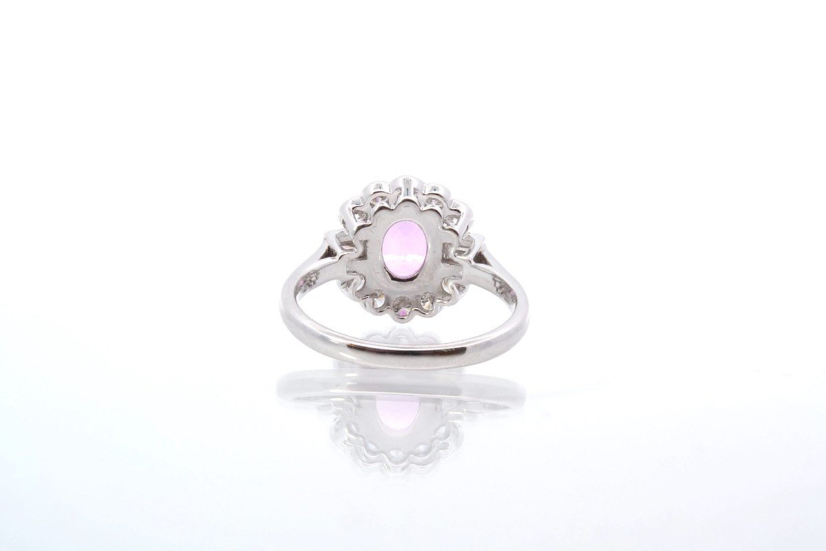 Pink Sapphire And Diamond Ring-photo-1
