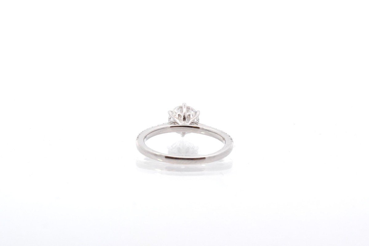 1.16 Cts I/si2 Diamond Ring In 18k Gold-photo-1