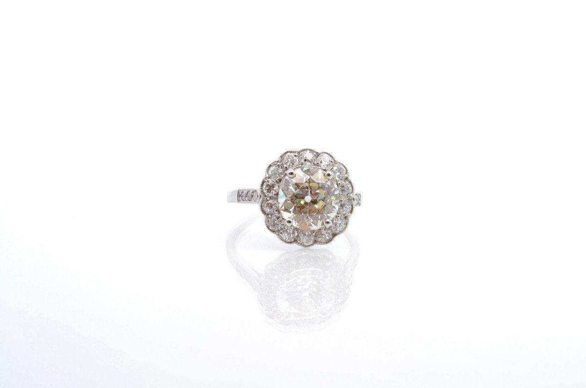 2.44ct Diamond Marguerite Ring-photo-3