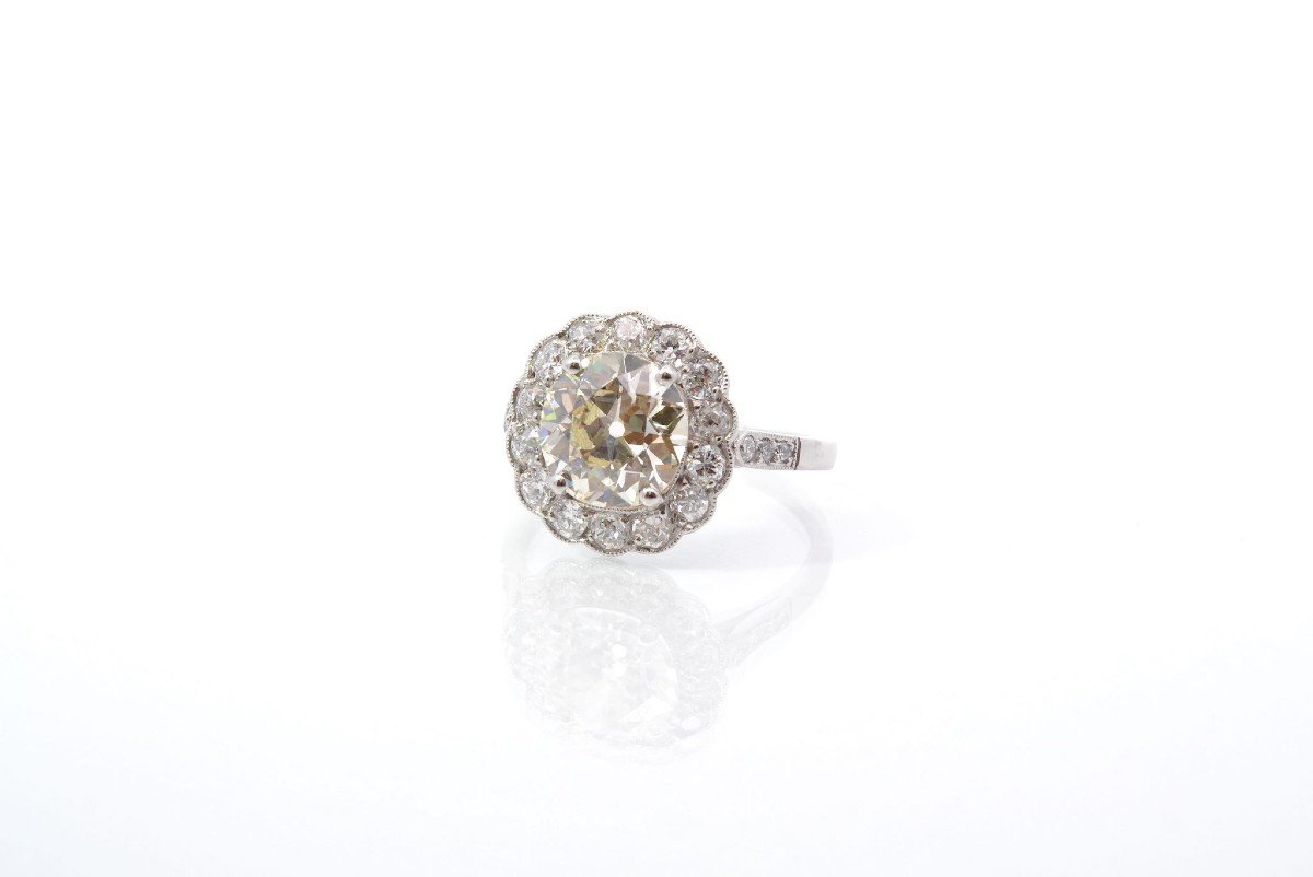 2.44ct Diamond Marguerite Ring-photo-4