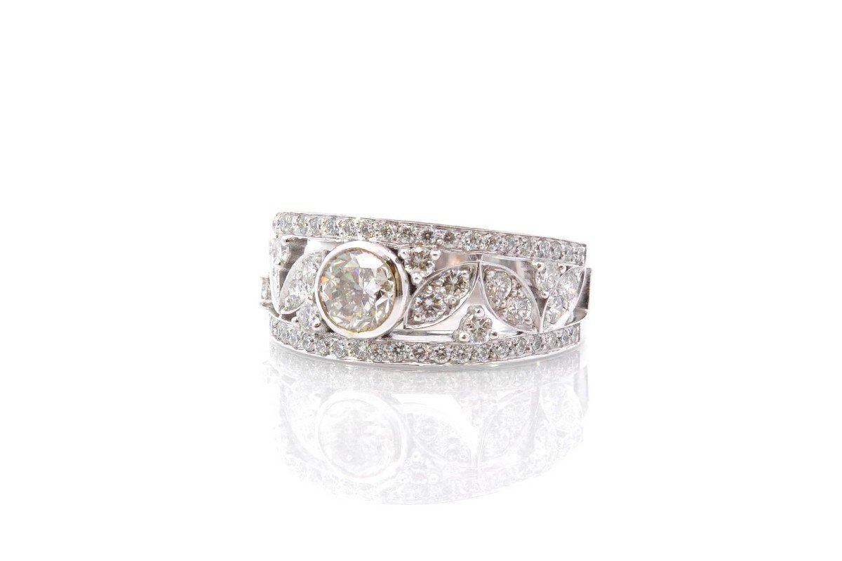 Diamond Band Ring In Platinum