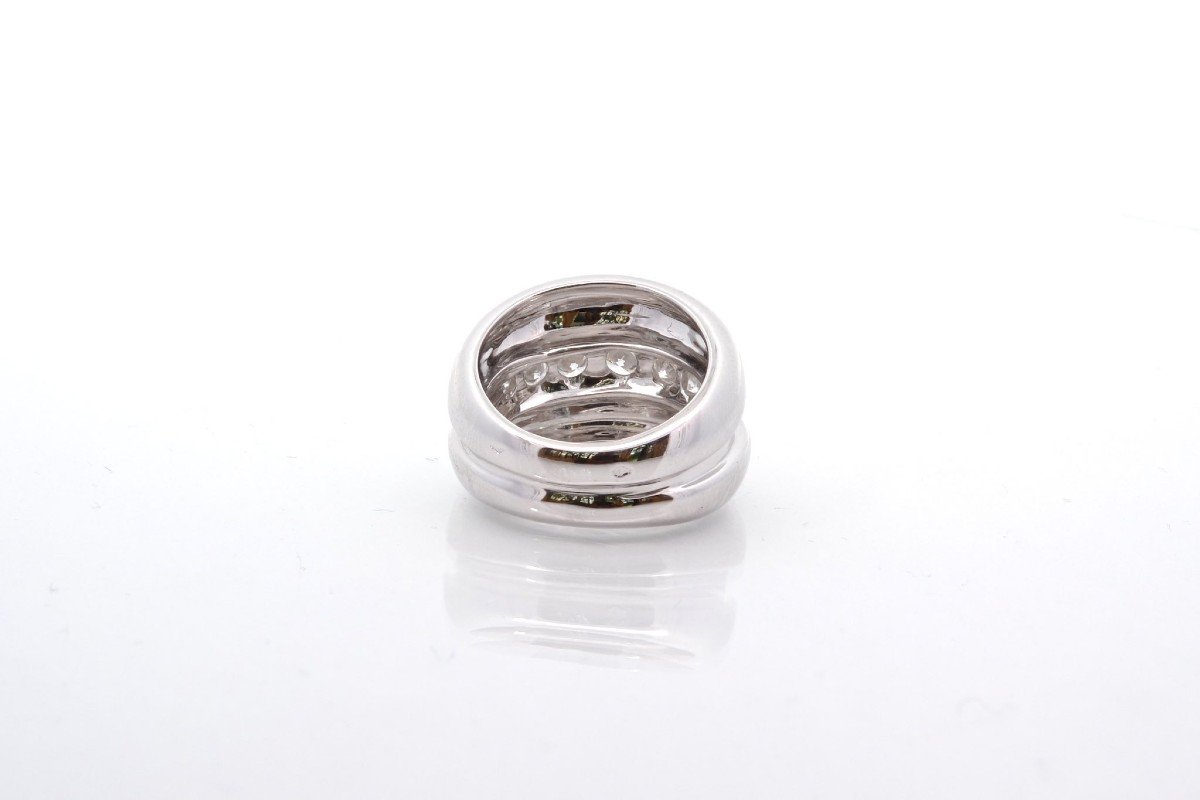 Diamond Band Ring In 18k White Gold-photo-1