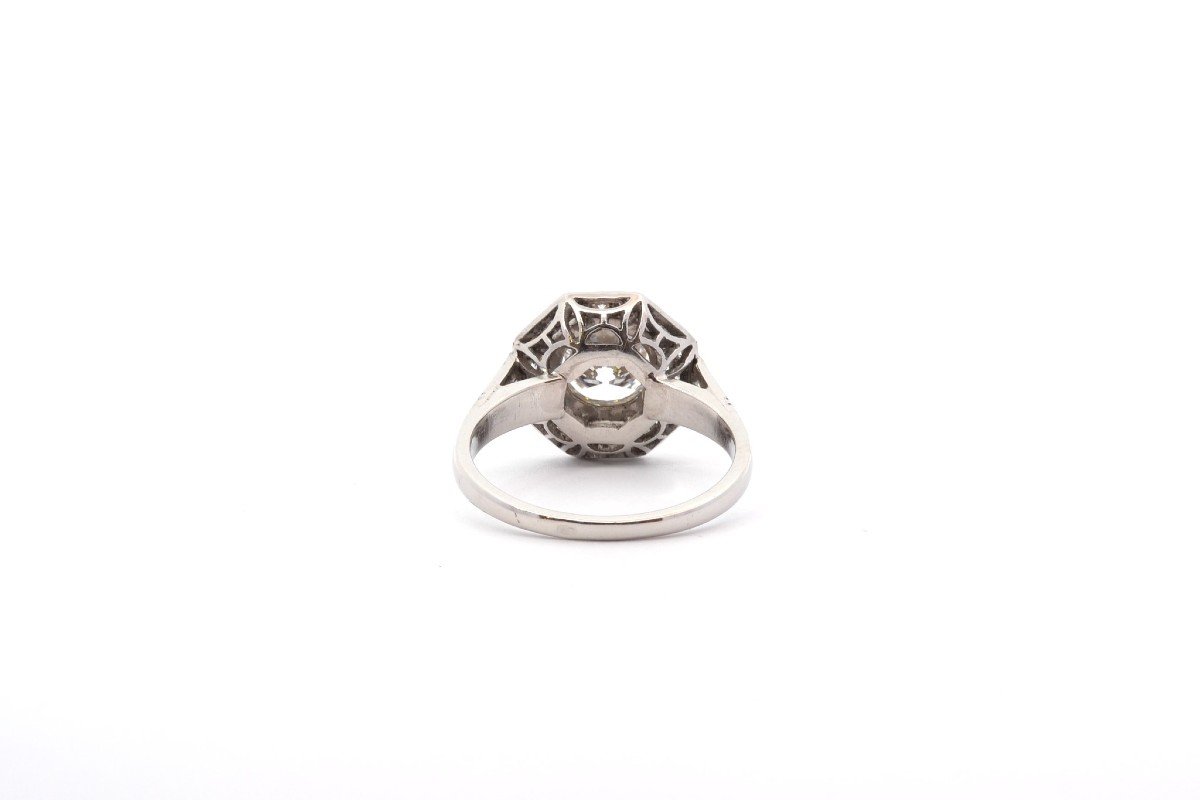 Bague Diamant 1,40cts I/vs1 En Platine-photo-1
