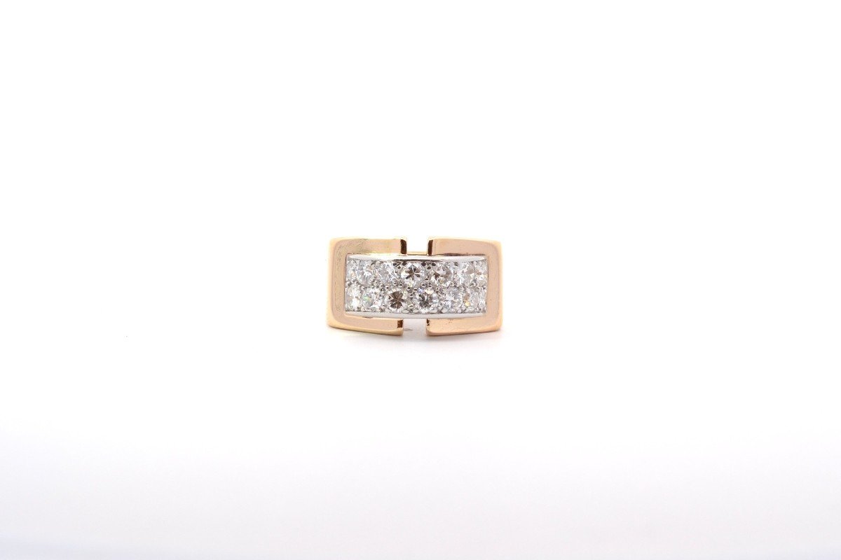 Vintage Diamond Ring In 18k Gold-photo-2