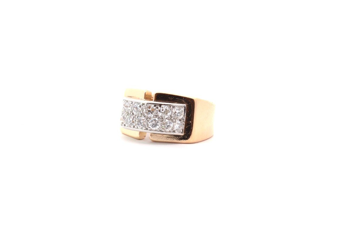 Vintage Diamond Ring In 18k Gold