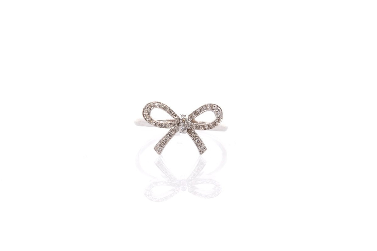 Bague Tiffany & Co Noeud Diamants-photo-2