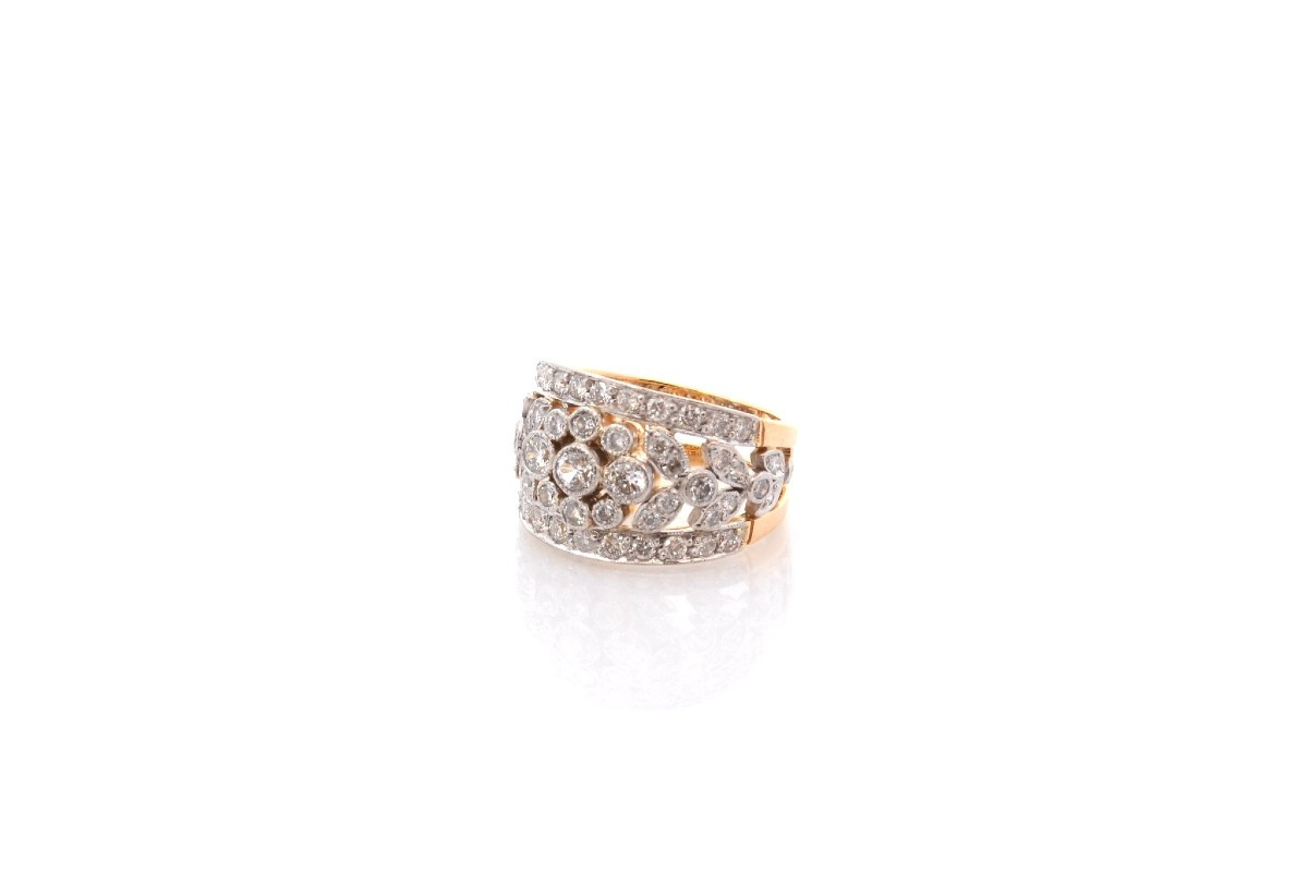 Vintage Diamond Ring In Gold And Platinum-photo-4