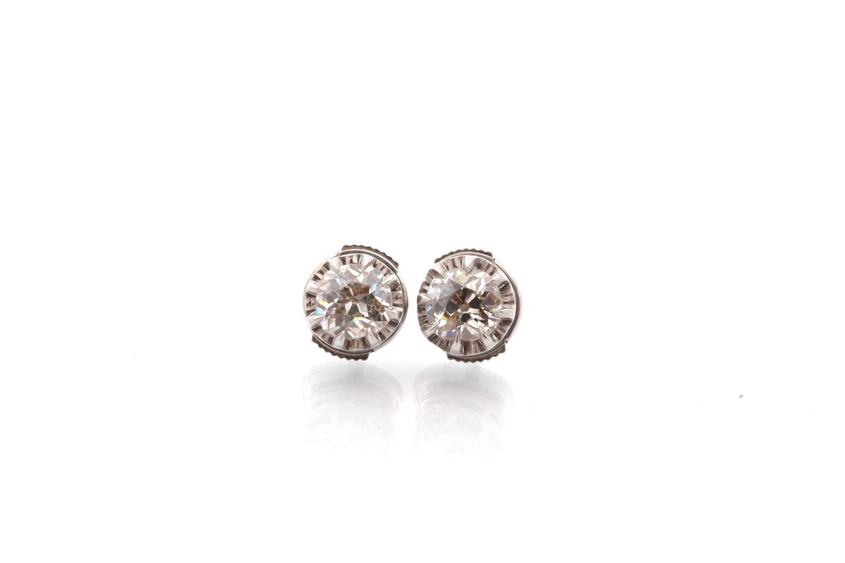 Puces D’oreilles Vintage Diamants-photo-2