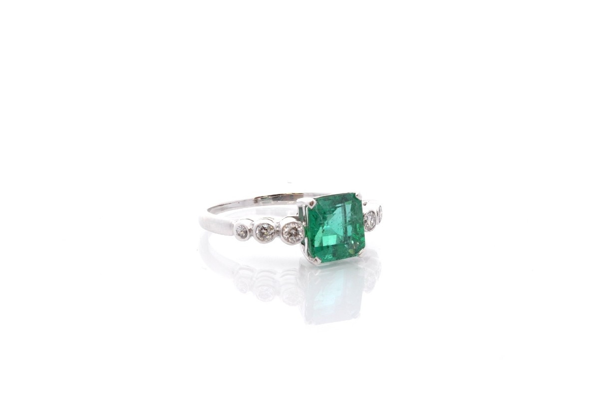 Vintage Emerald Ring Of 1.90cts-photo-3