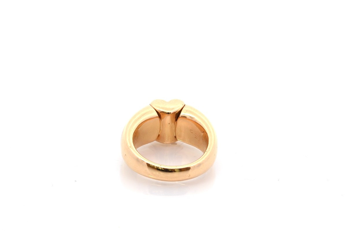 Chaumet Heart Ring In 18k Gold-photo-2