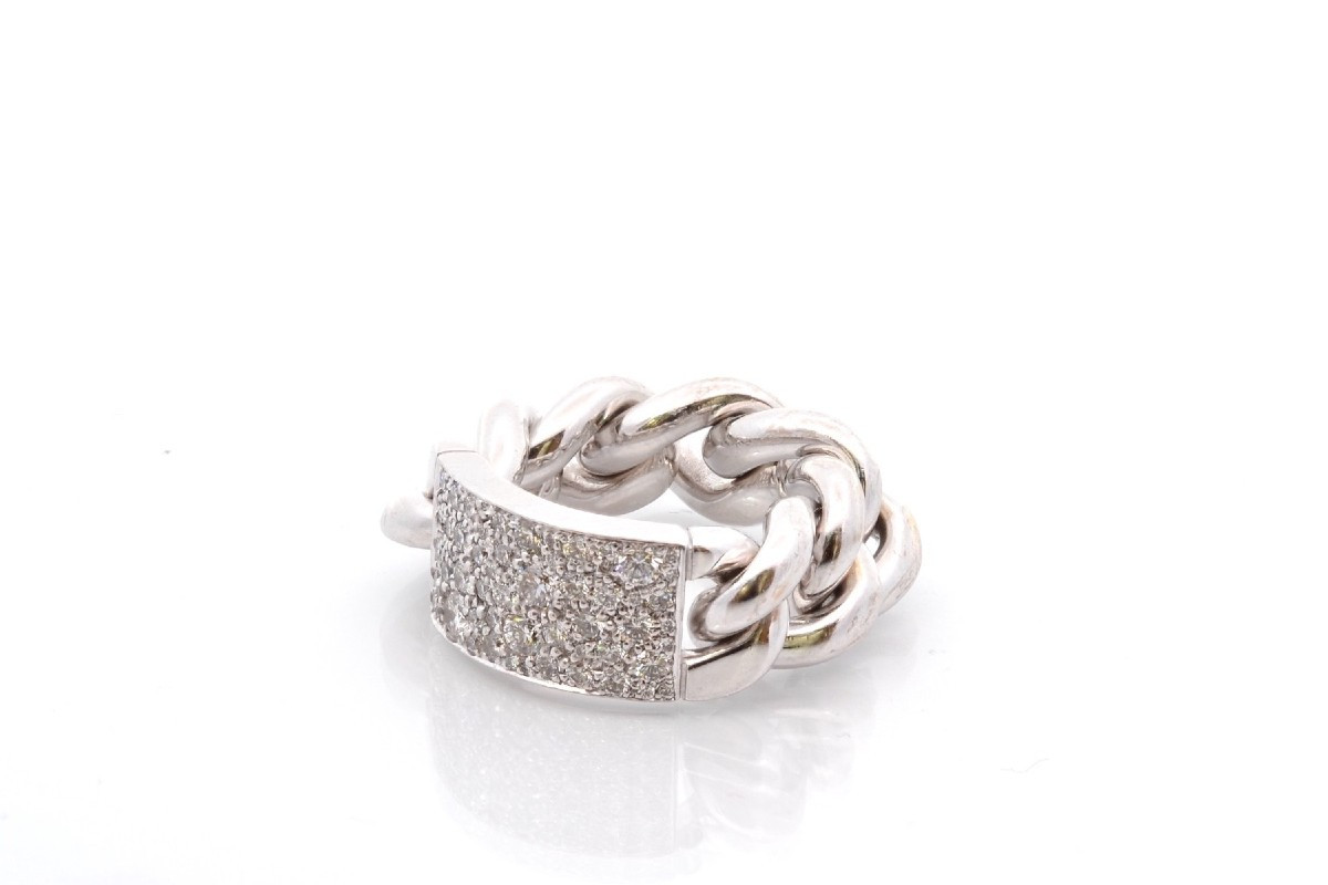 Dior Diamond Signed Ring