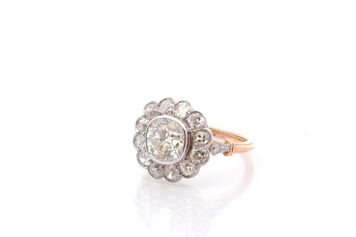 Vintage 2.07ct Diamond Ring