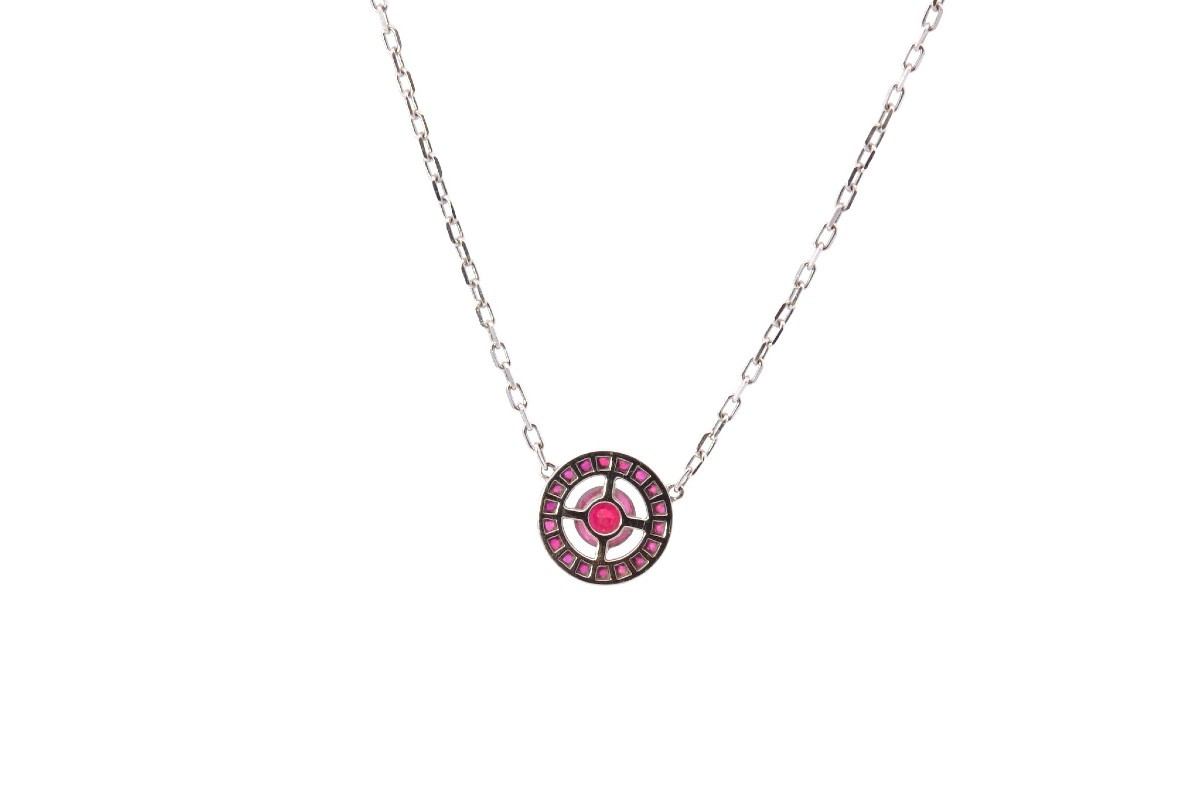 Collier Signé Boucheron Rubis-photo-3