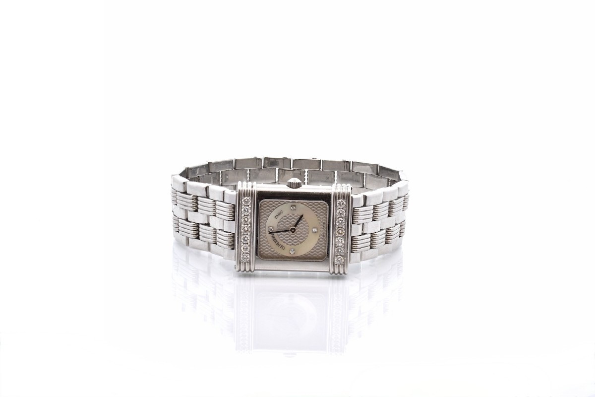 Montre Oj Perrin Acier Et Diamants-photo-3