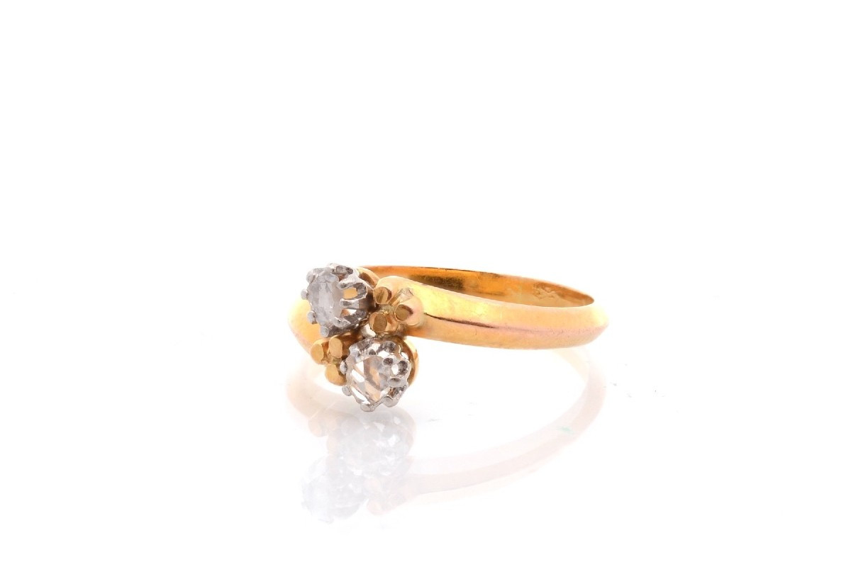 Bague Vintage Toi Et Moi Diamants