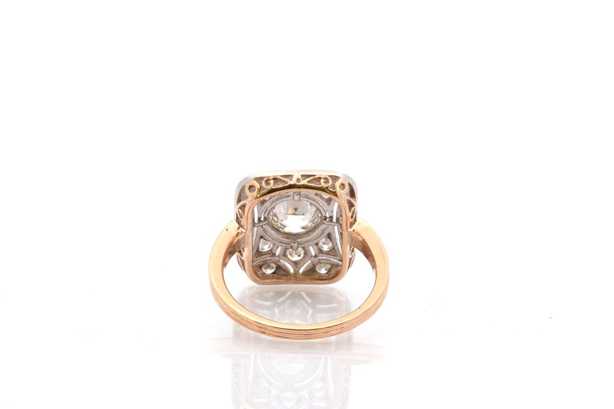 Bague Vintage Diamant 1,07cts J/si2-photo-1