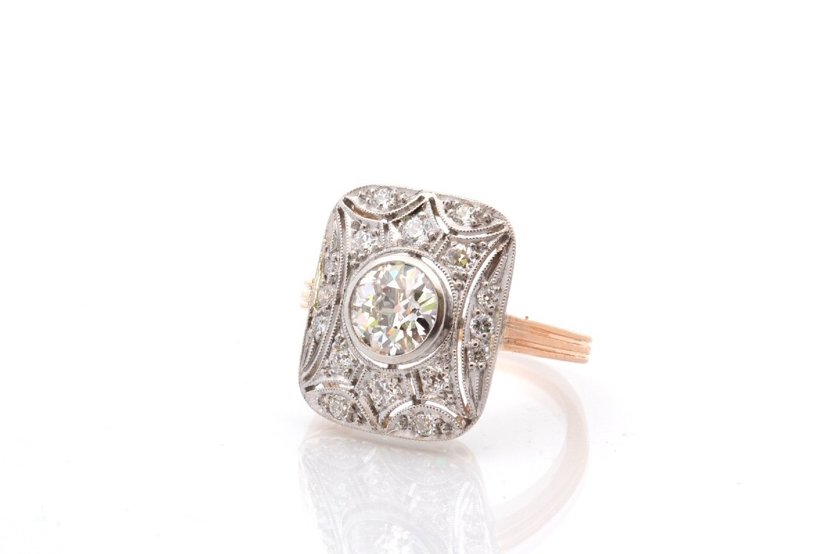 Bague Vintage Diamant 1,07cts J/si2
