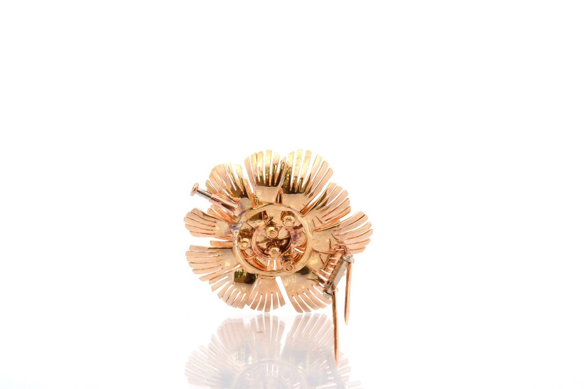 Broche Diamants En Or 18k-photo-3