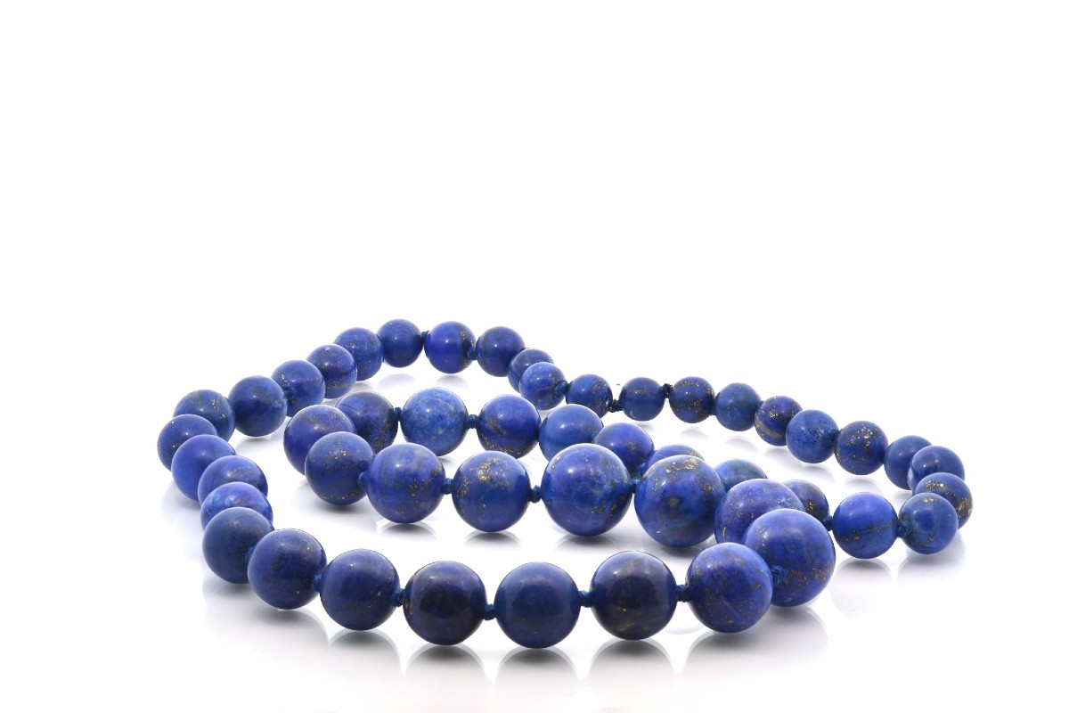 Lapiz Lazuli Bead Necklace-photo-3