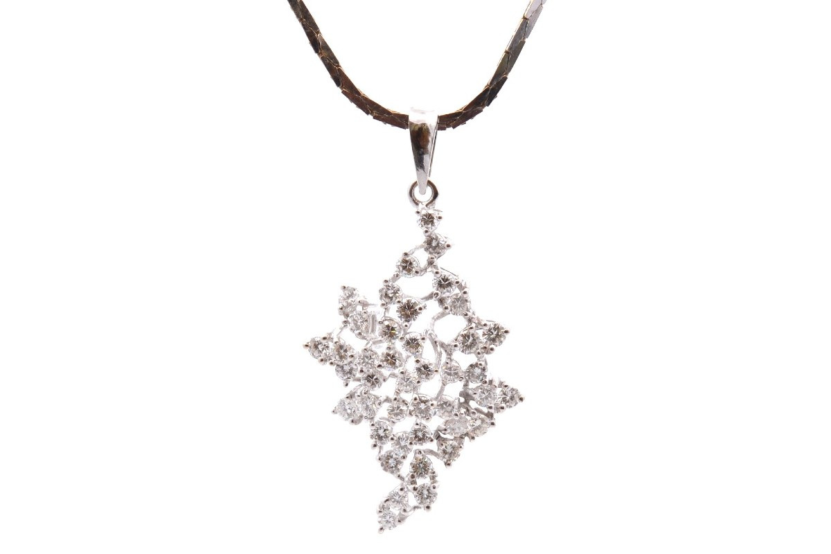 Collier diamants en or 18k