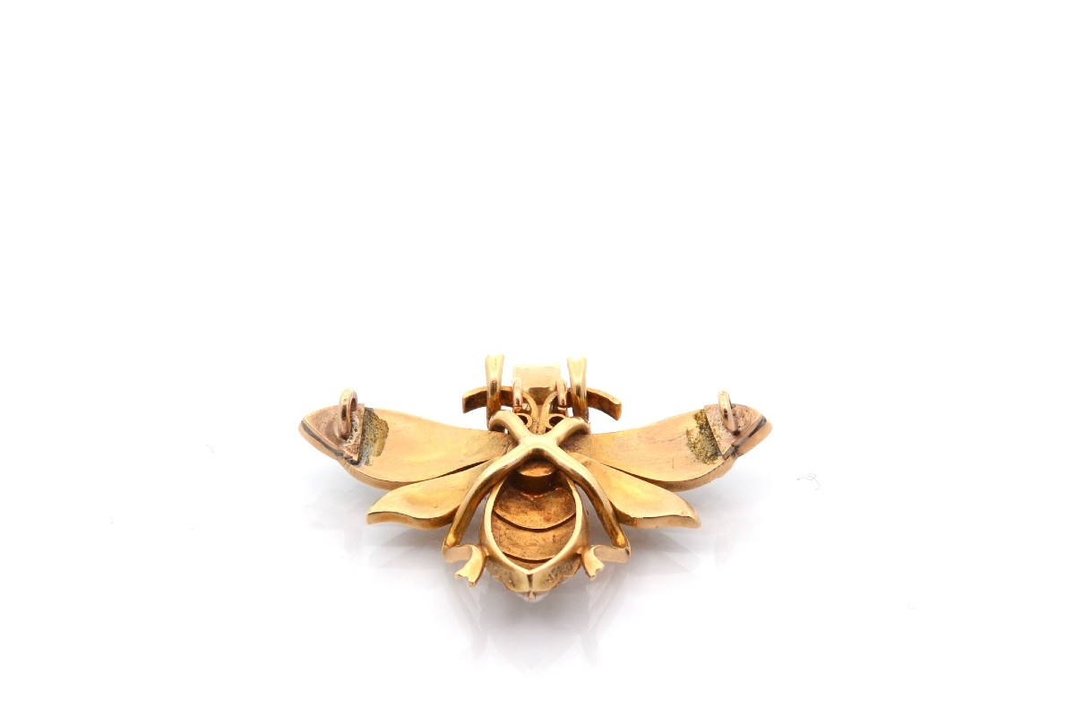 Antique Pendant With Fine Pearls And Rubies-photo-3