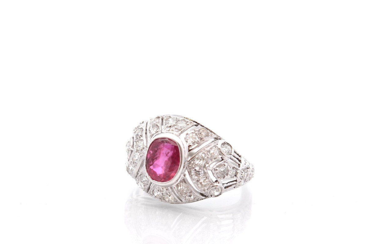 Vintage Ruby And Diamond Ring-photo-4