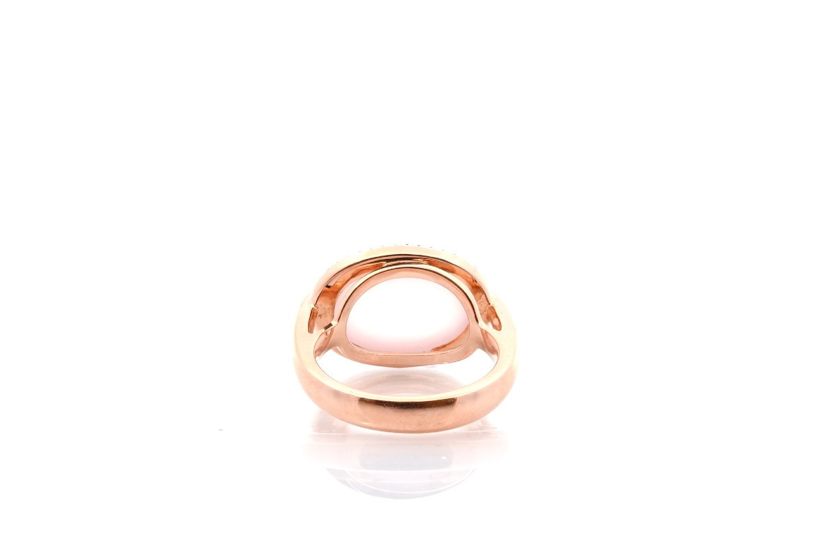 Rose Quartz And Diamond Ring-photo-1