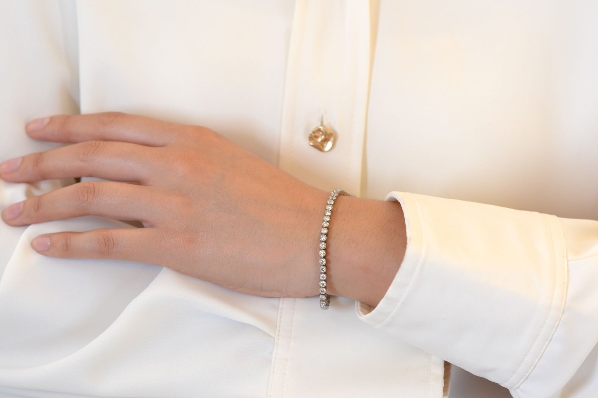 Platinum Diamond Bracelet-photo-4