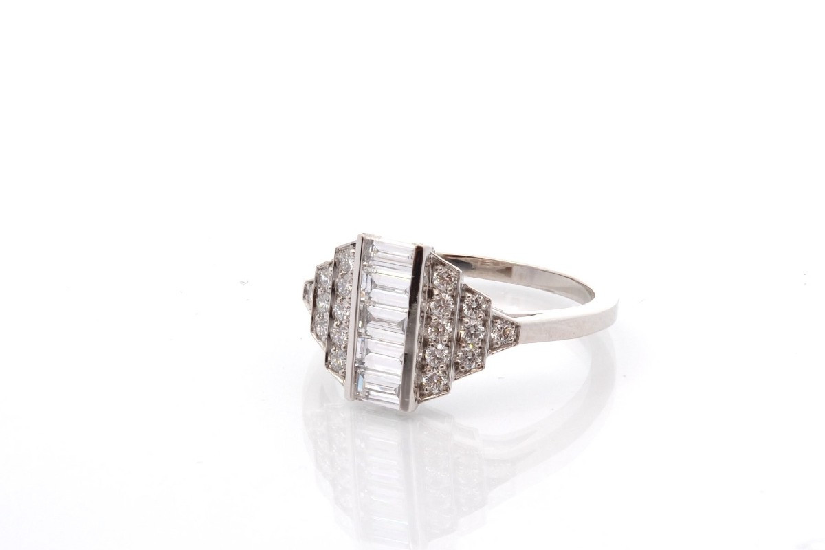 Vintage Platinum Diamond Ring