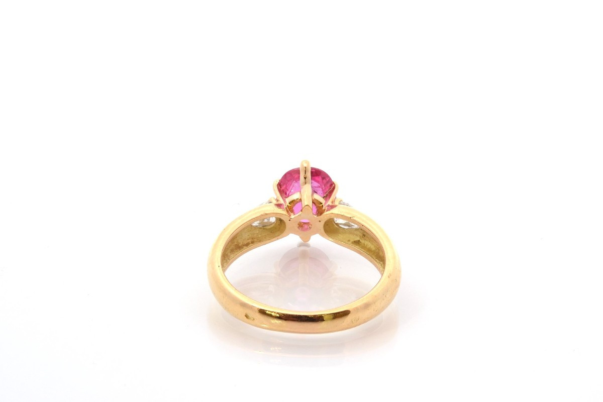 Bague d’occasion rubis de 1,67cts en or 18k-photo-1