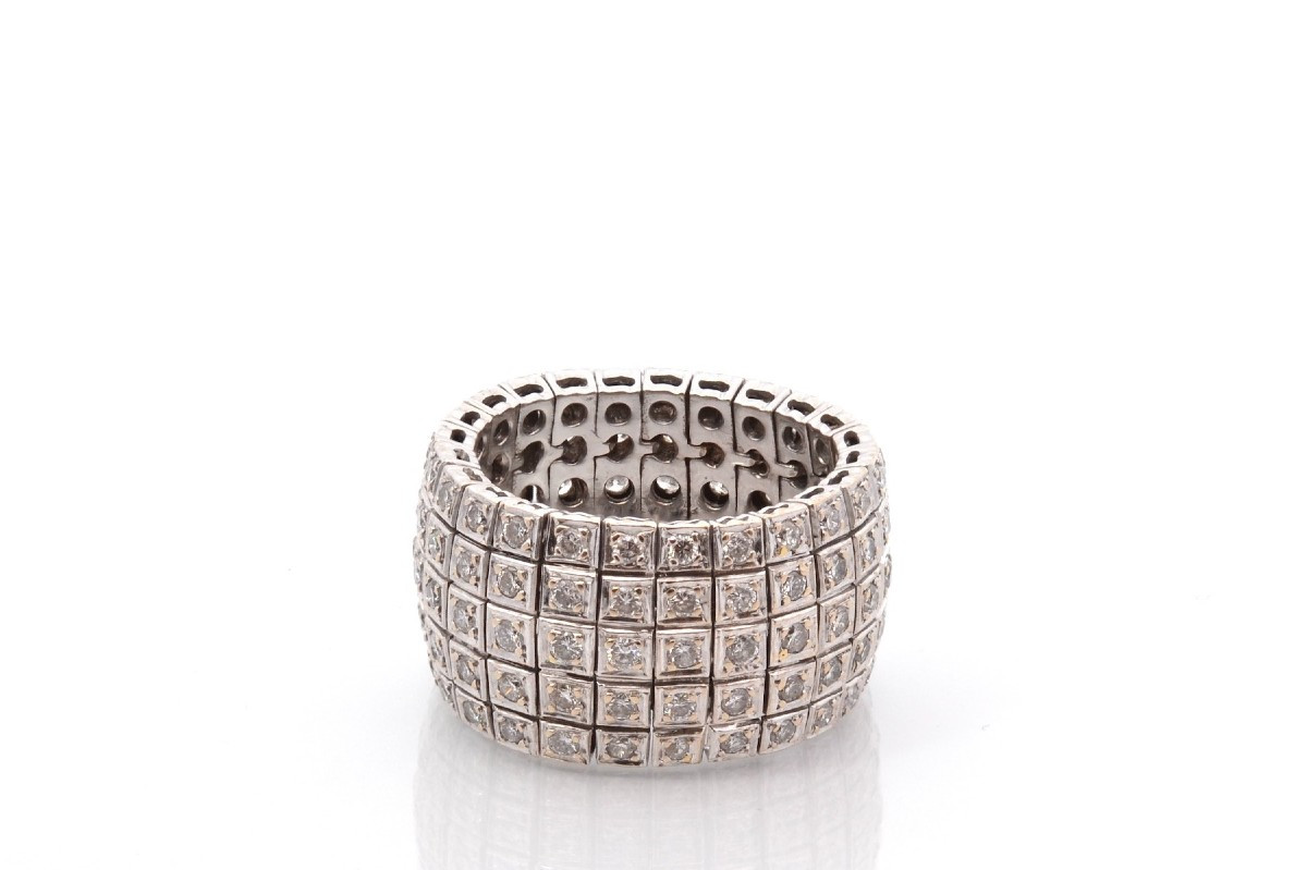 Bague d’occasion diamants en or