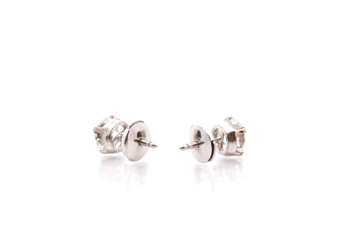 Puces d’oreilles diamants 1,07cts et 1,10cts-photo-4