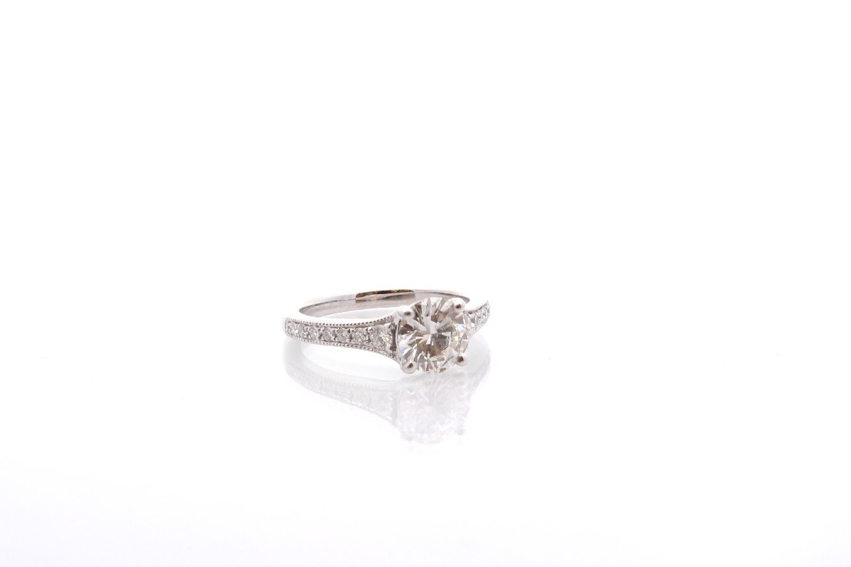 Bague diamant de 1,26cts G SI2-photo-3