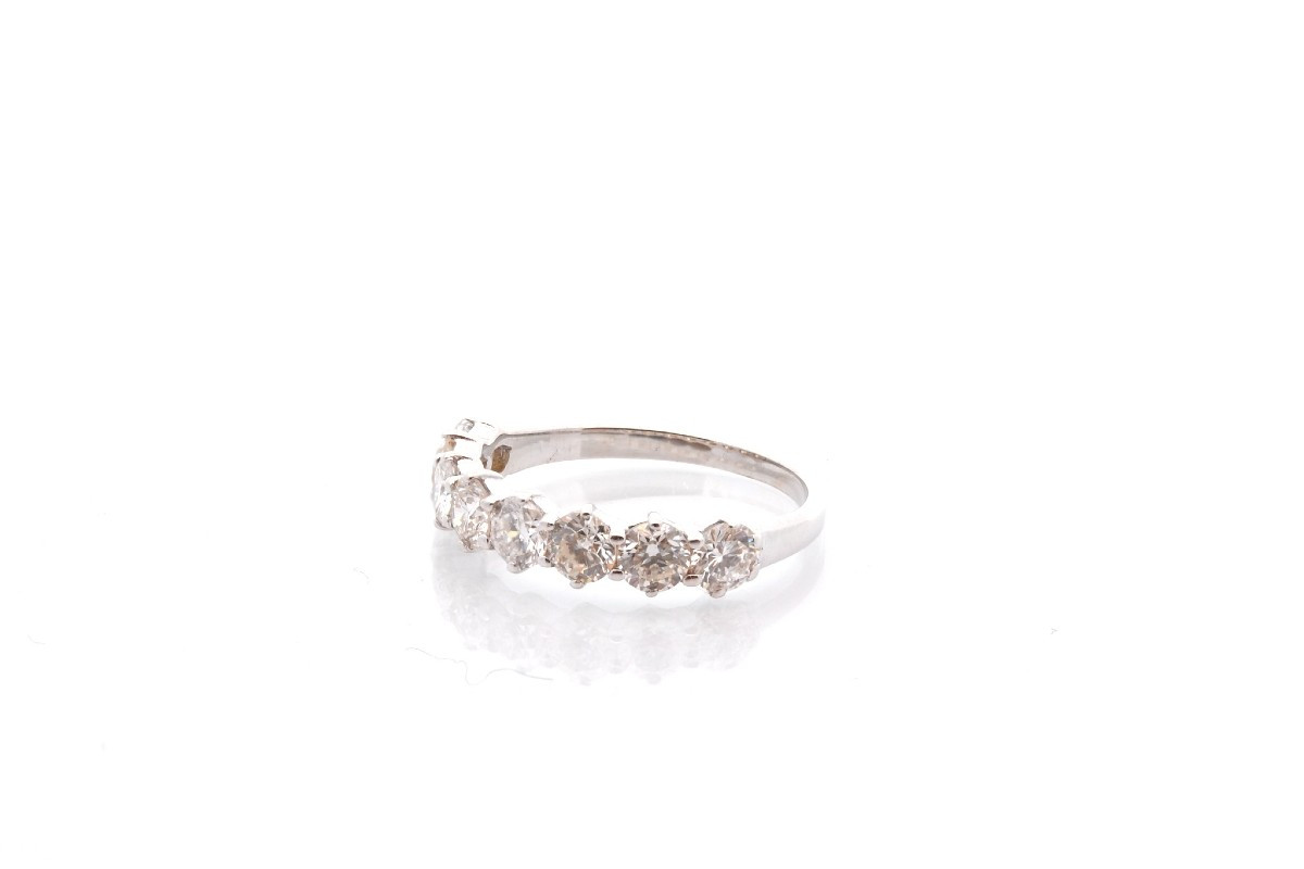 Pre-owned Diamond Half Wedding Band-photo-4