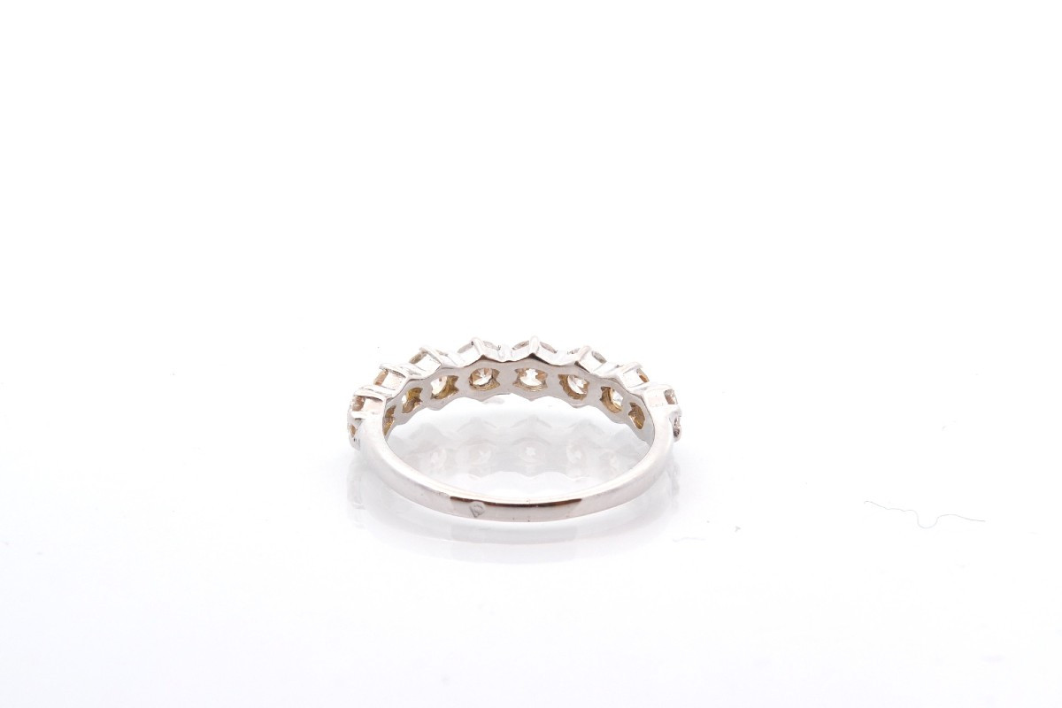 Pre-owned Diamond Half Wedding Band-photo-1